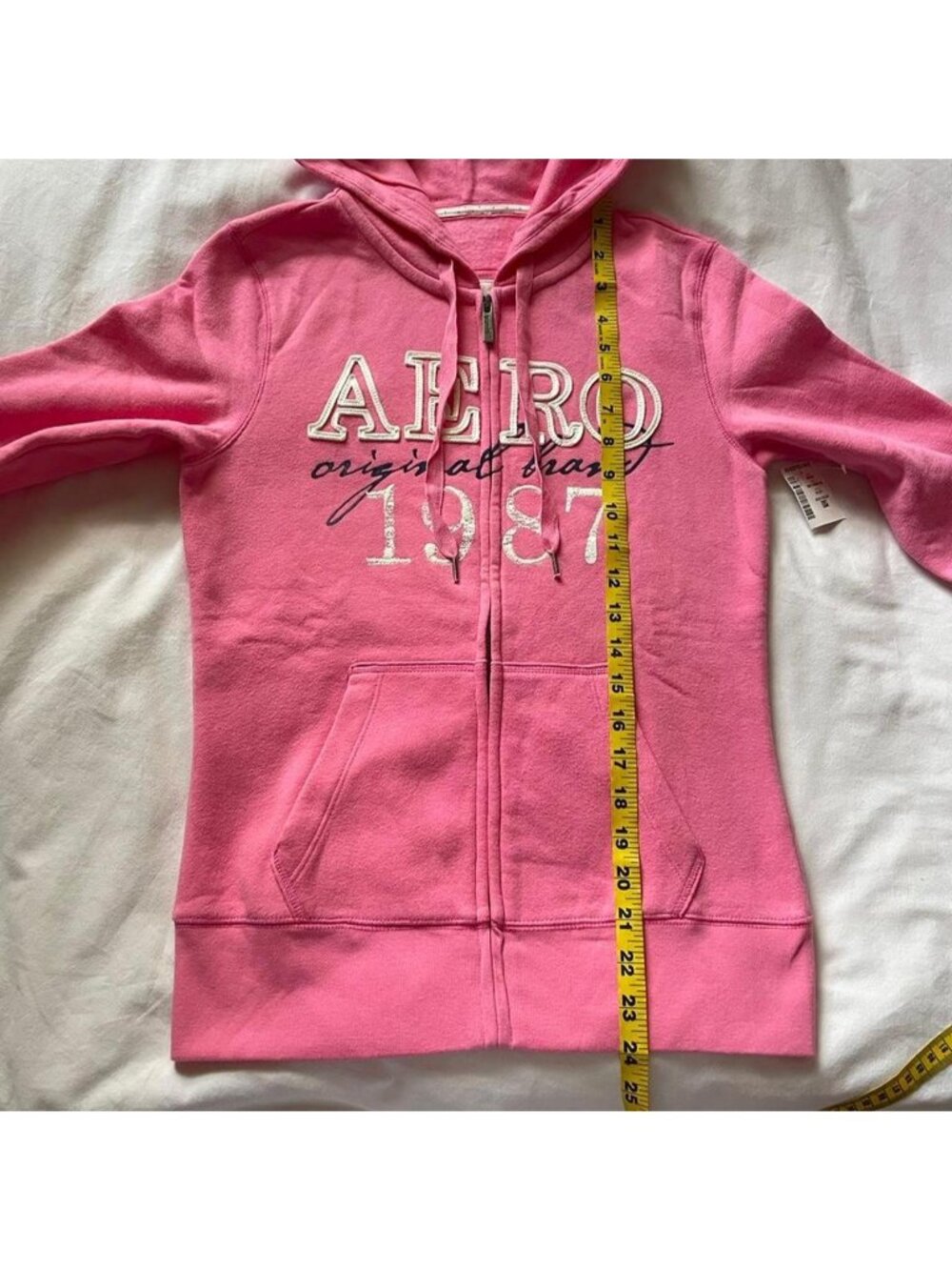 Aeropostale pink zip up hoodie - Picture 4 of 8